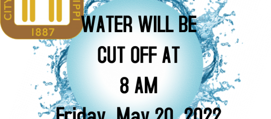 WATER WILL BE CUT OFF